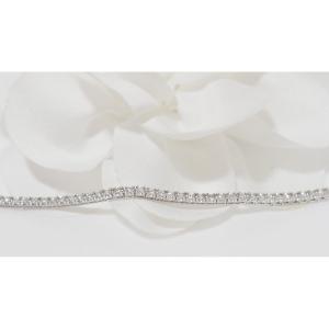 Bracelet Rivière En Or Blanc Et Diamants 1cts