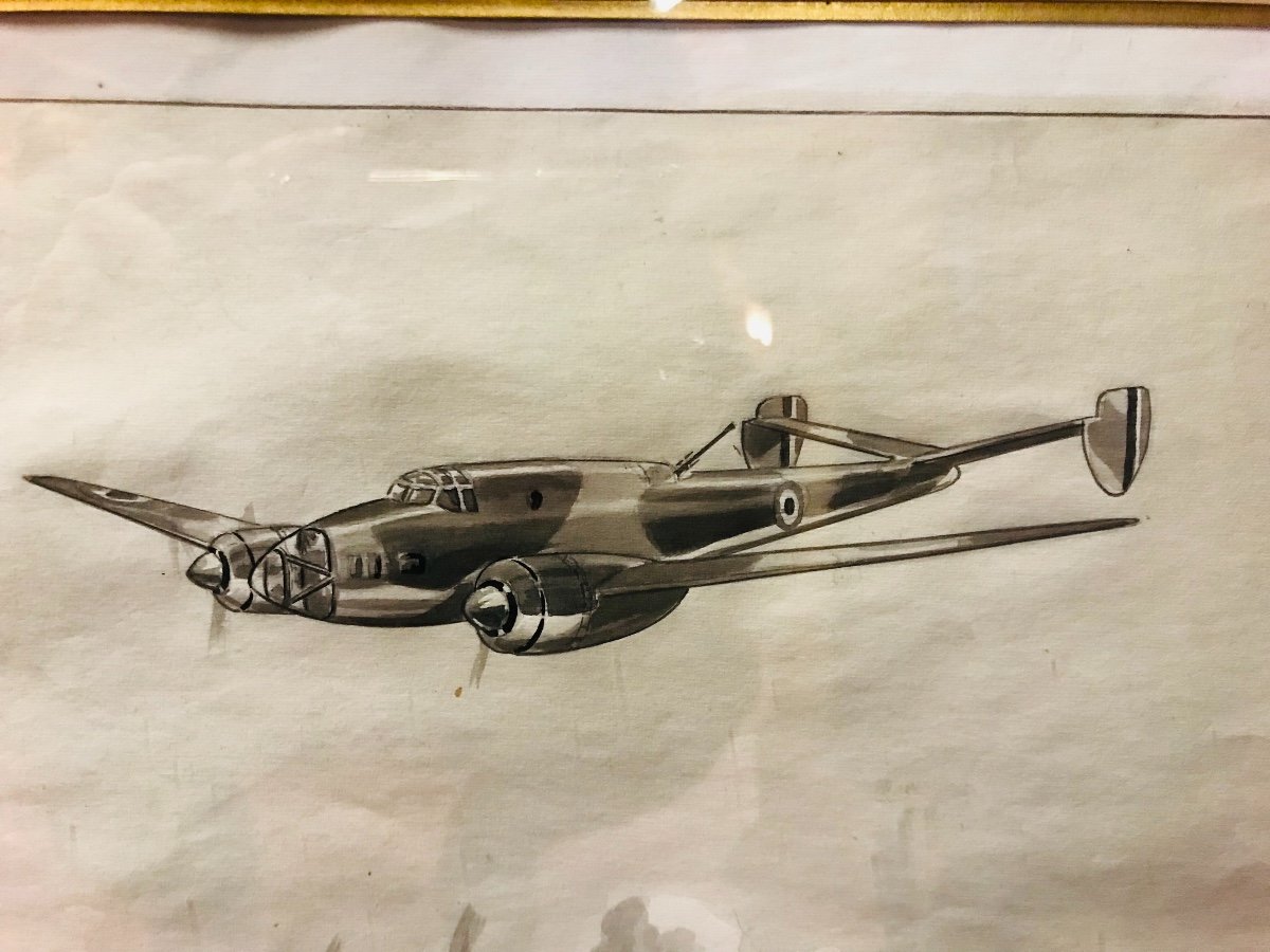 Airplane Watercolor By Guy Legay-photo-3