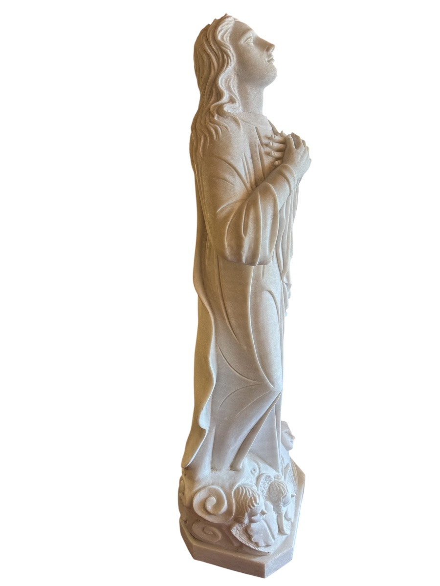 Vierge en marbre de carare-photo-5