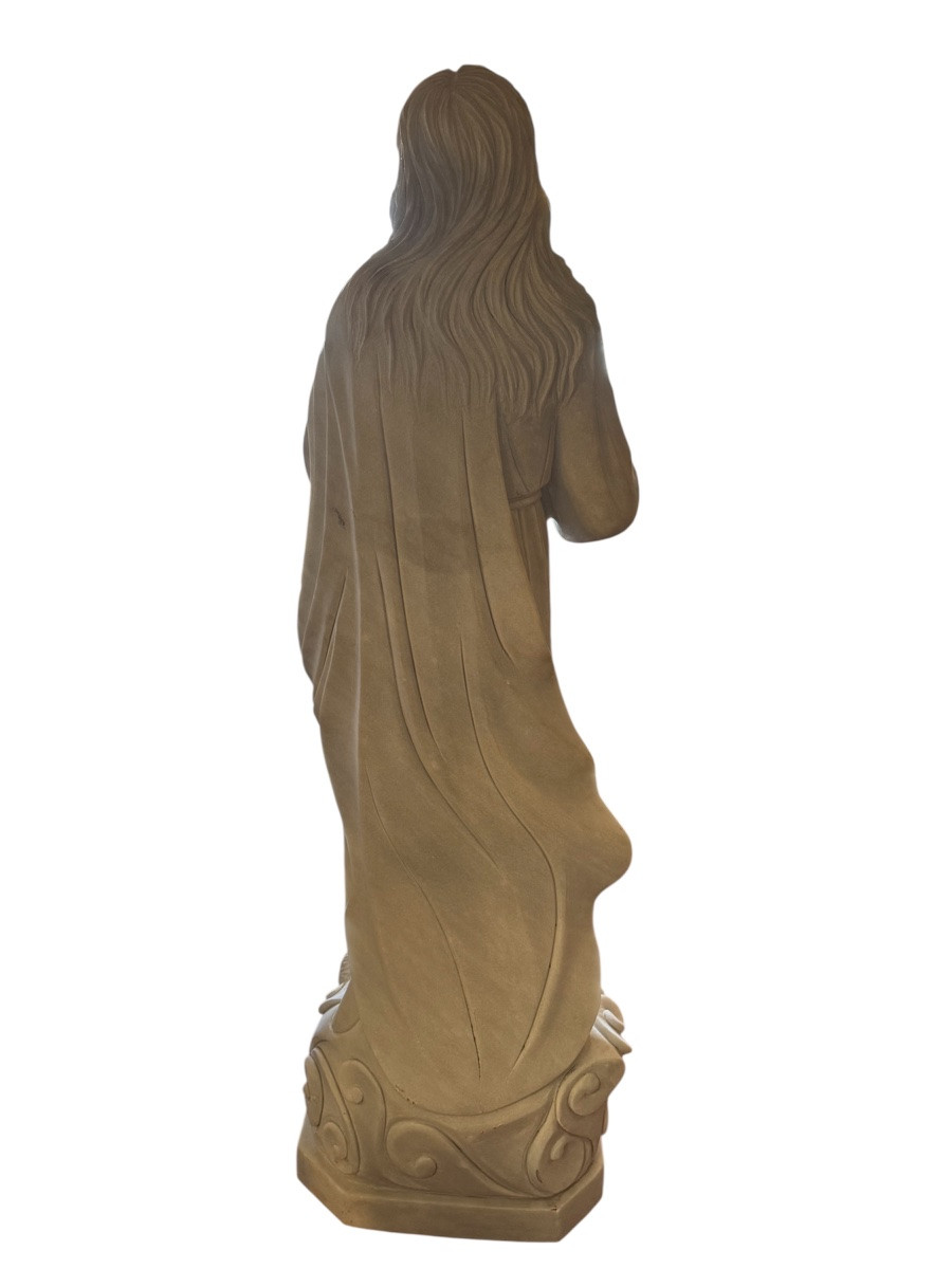 Vierge en marbre de carare-photo-7