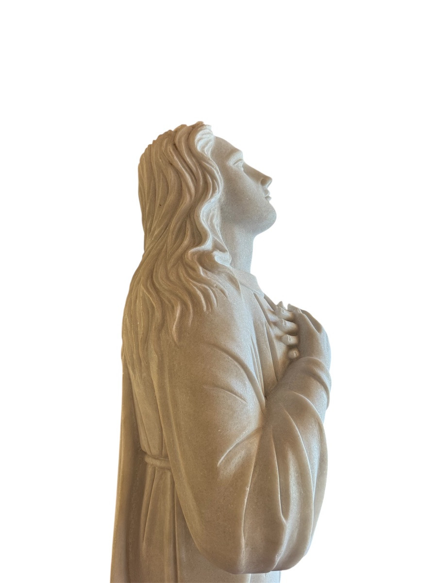 Vierge en marbre de carare-photo-8