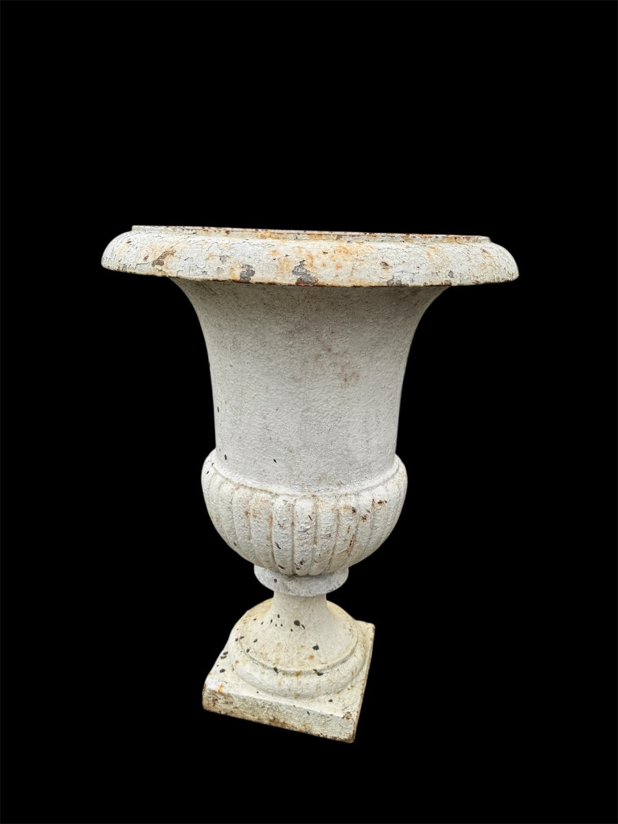 Paire vase en fonte XVIII/XIX -photo-3