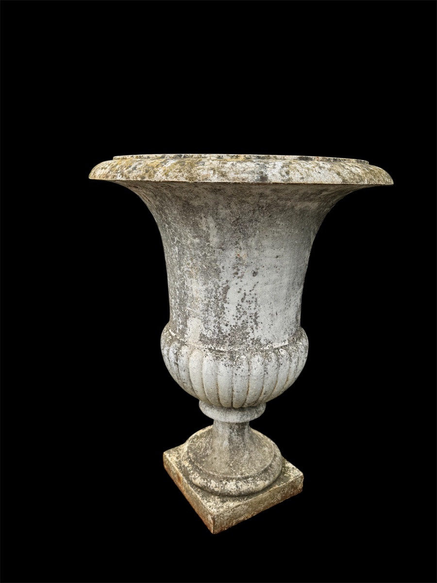 Paire vase en fonte XVIII/XIX -photo-4