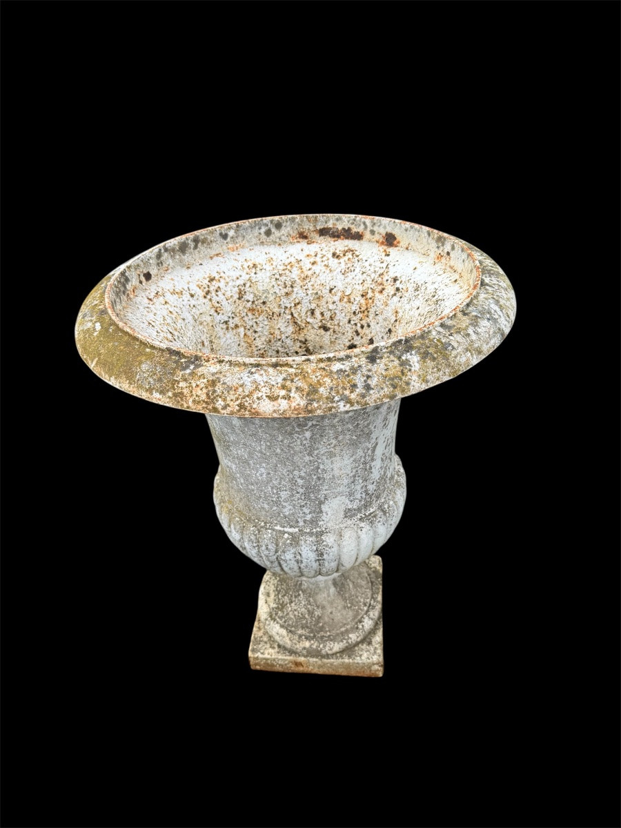 Paire vase en fonte XVIII/XIX -photo-2