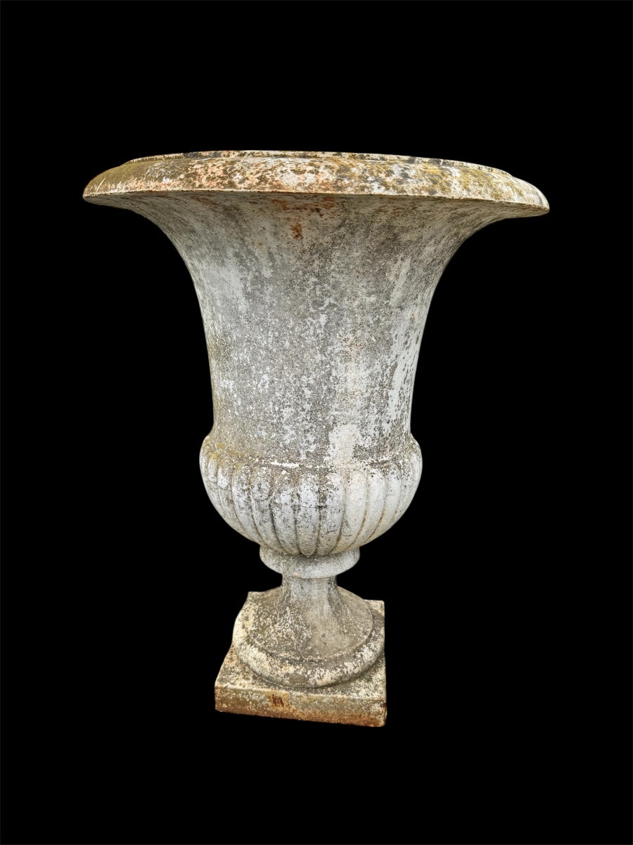 Paire vase en fonte XVIII/XIX -photo-4