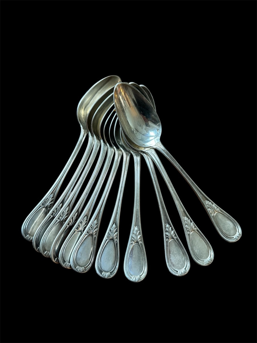 Massive Silver Household Set Henin XIX Eme-photo-1