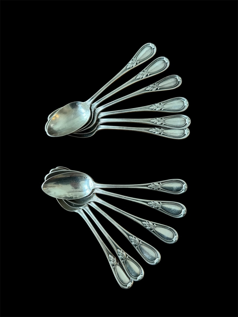 Massive Silver Household Set Henin XIX Eme-photo-5