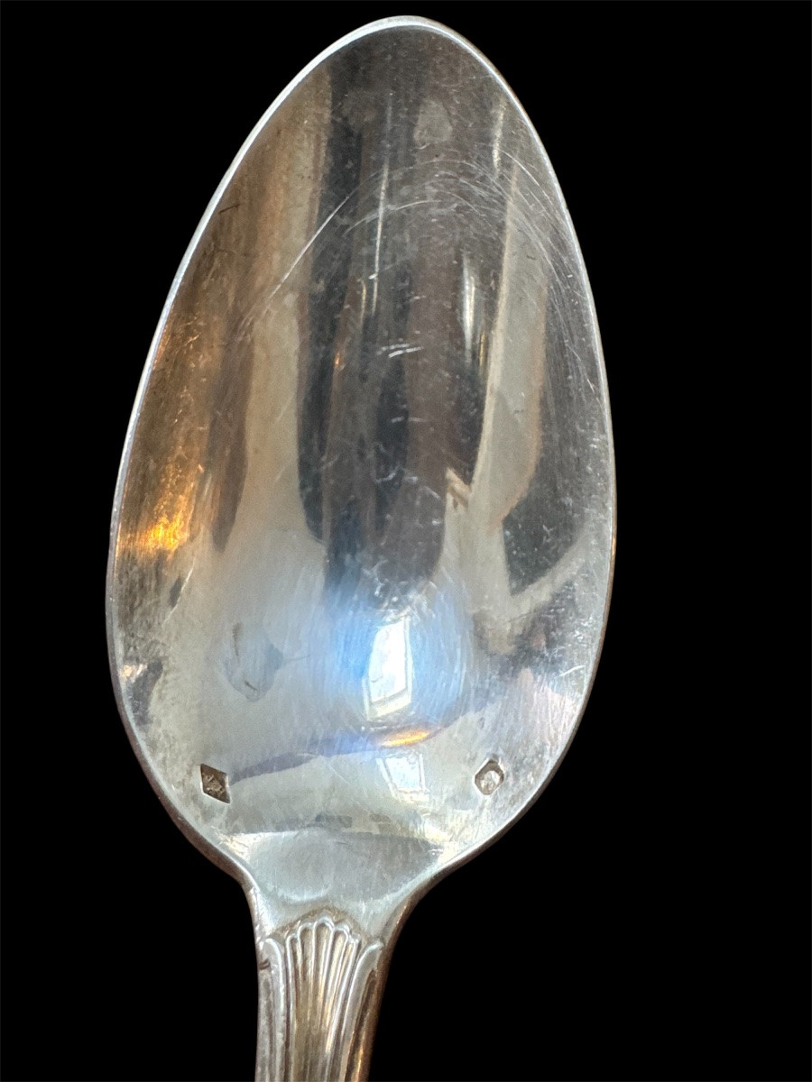 Massive Silver Household Set Henin XIX Eme-photo-6