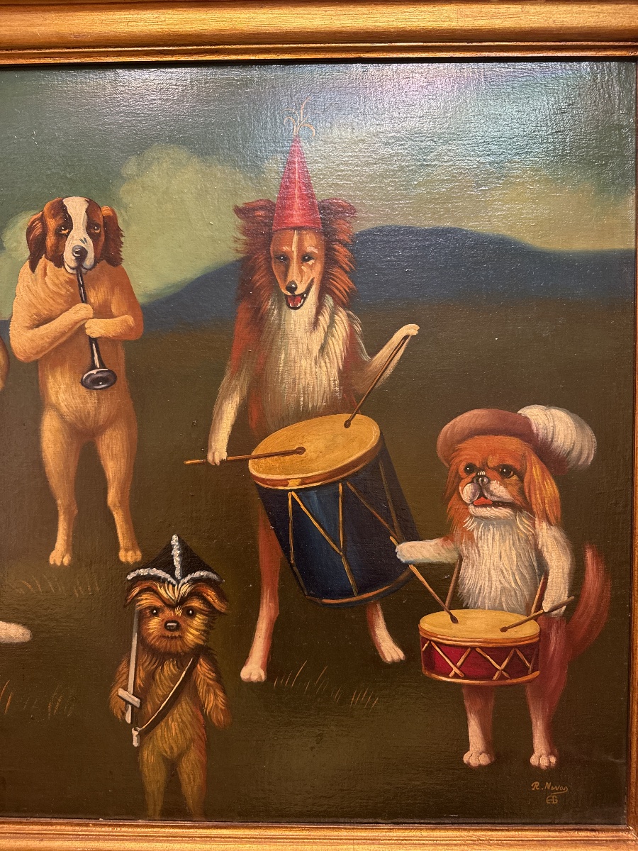 Oil On Canvas, 20th Century, Signed R. Navas-photo-3