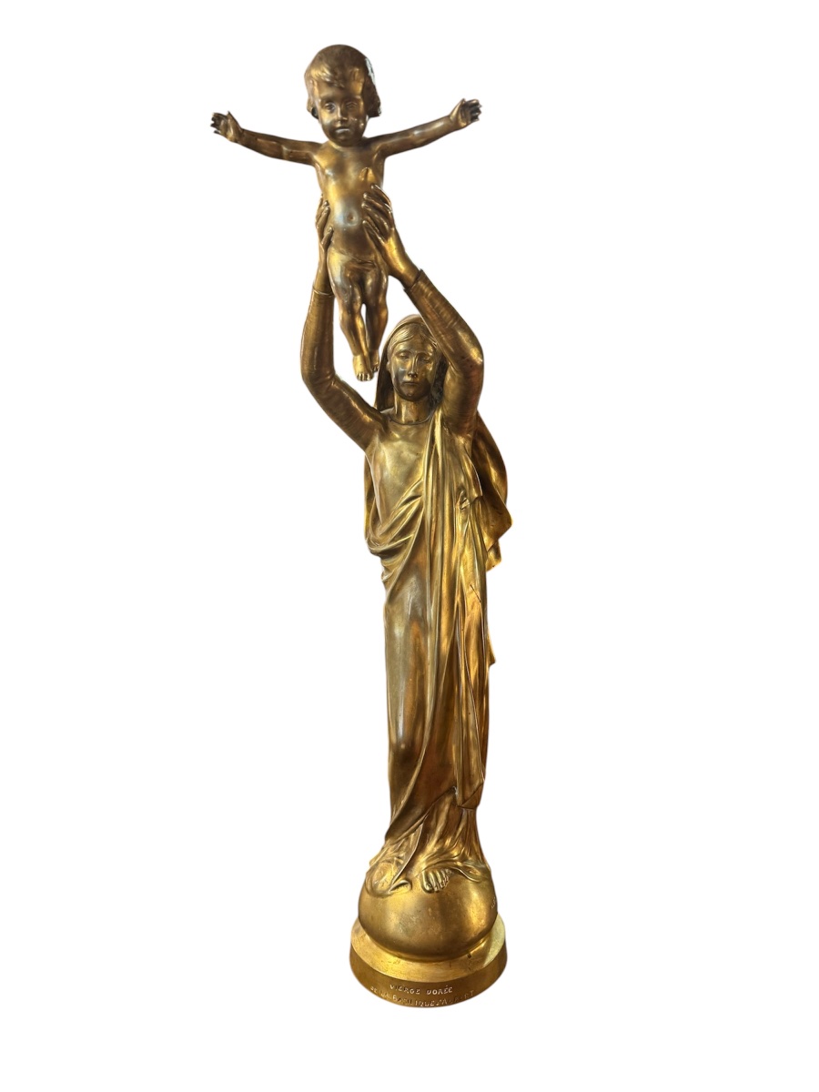 Vierge en Bronze doré ALBERT ROZE