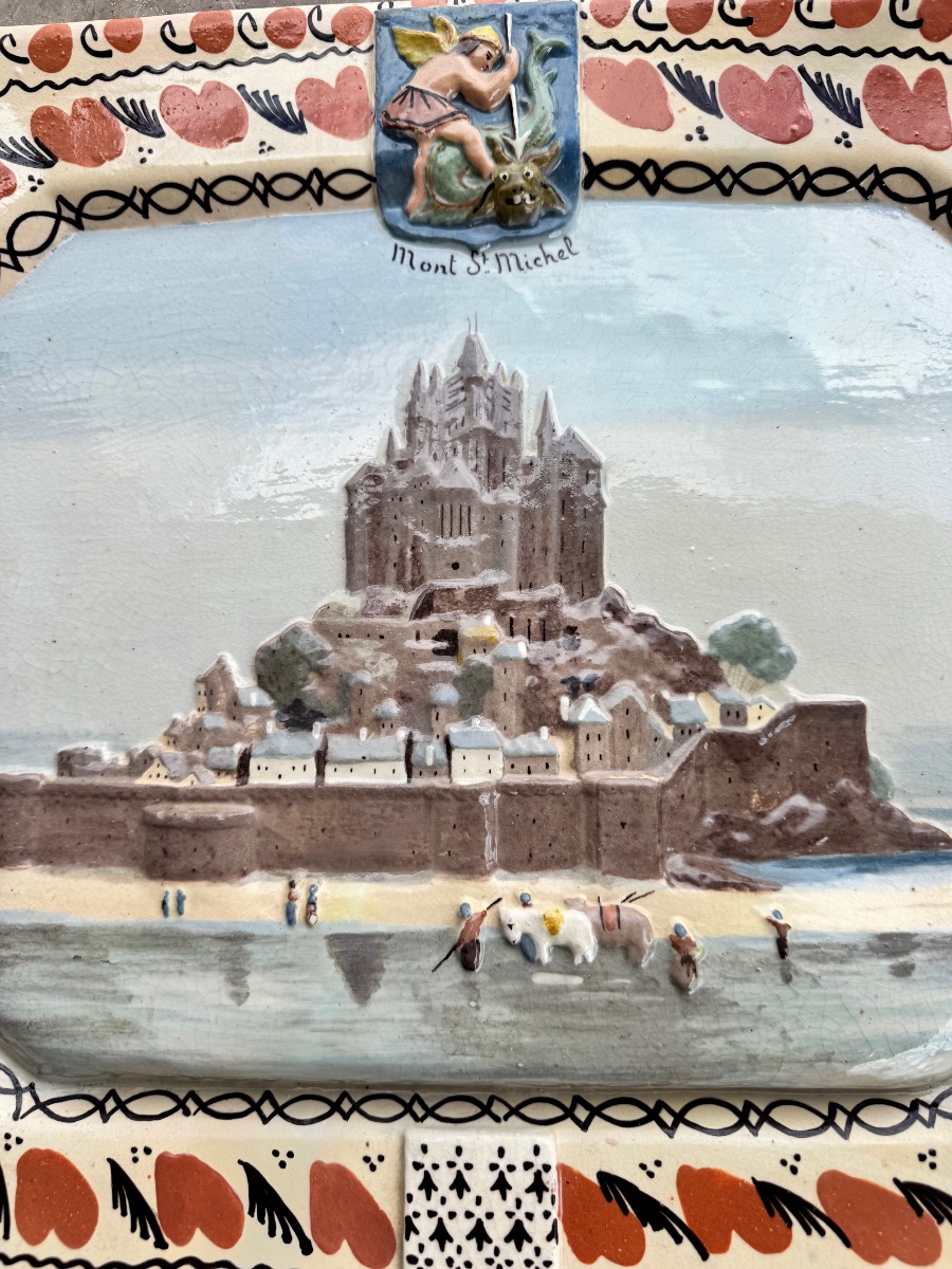 19th-century Porquier-beau Earthenware Dish-photo-3