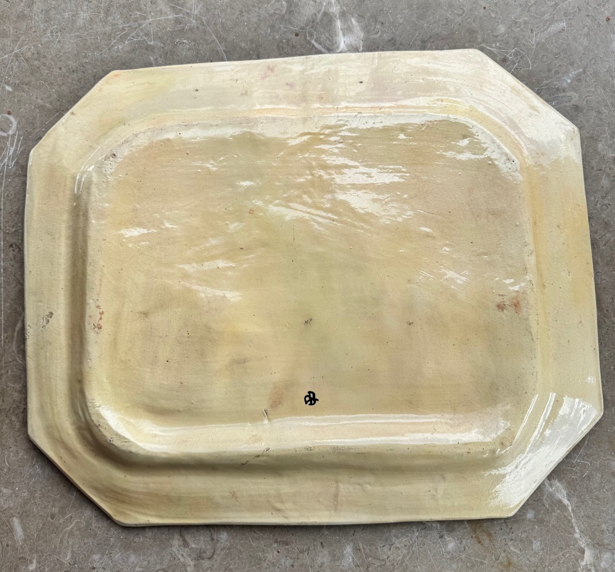 19th-century Porquier-beau Earthenware Dish-photo-2