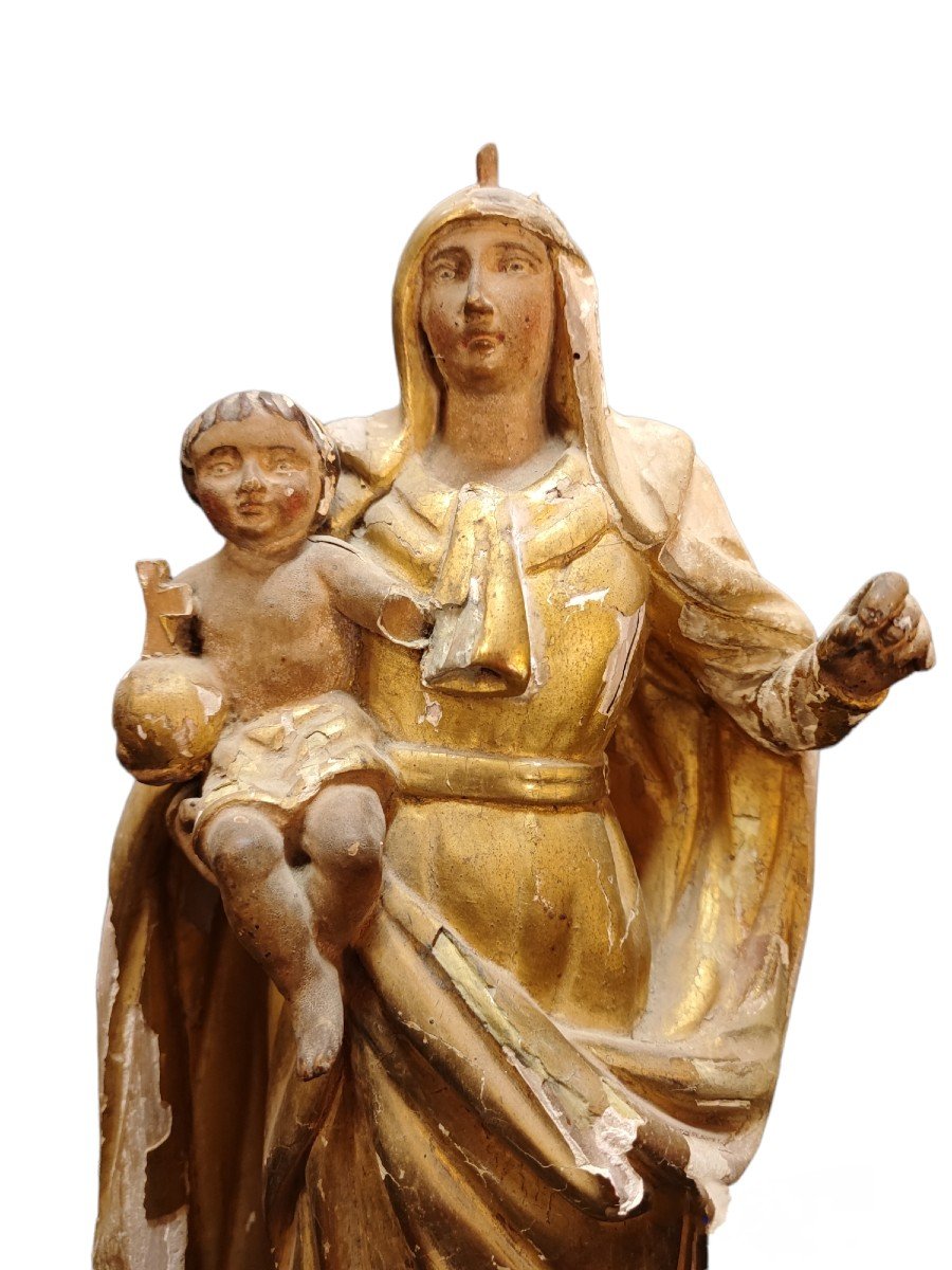 Virgin Mary In Golden Wood-photo-3