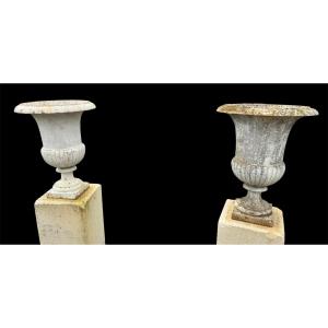 Paire vase en fonte XVIII/XIX 