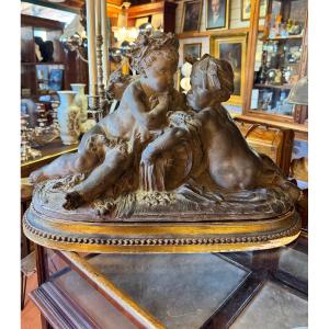 Terre cuite d’Albert-Ernest CARRIER XIX eme