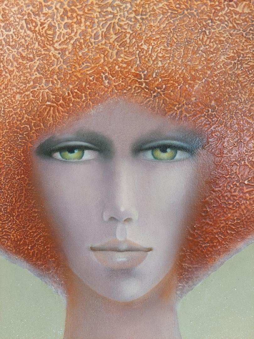 José Correa Allégorie De l'Hiver. Portrait De Jeune Femme Rousse Sur Fond De Campagne Enneigée-photo-4