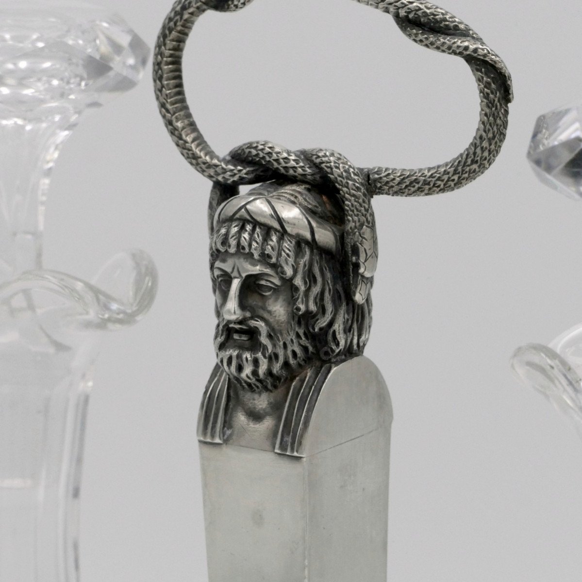  Huilier Vinaigrier &eacute;poque Empire En Argent Massif, Poin&ccedil;on Coq (1798 -1809).-photo-2