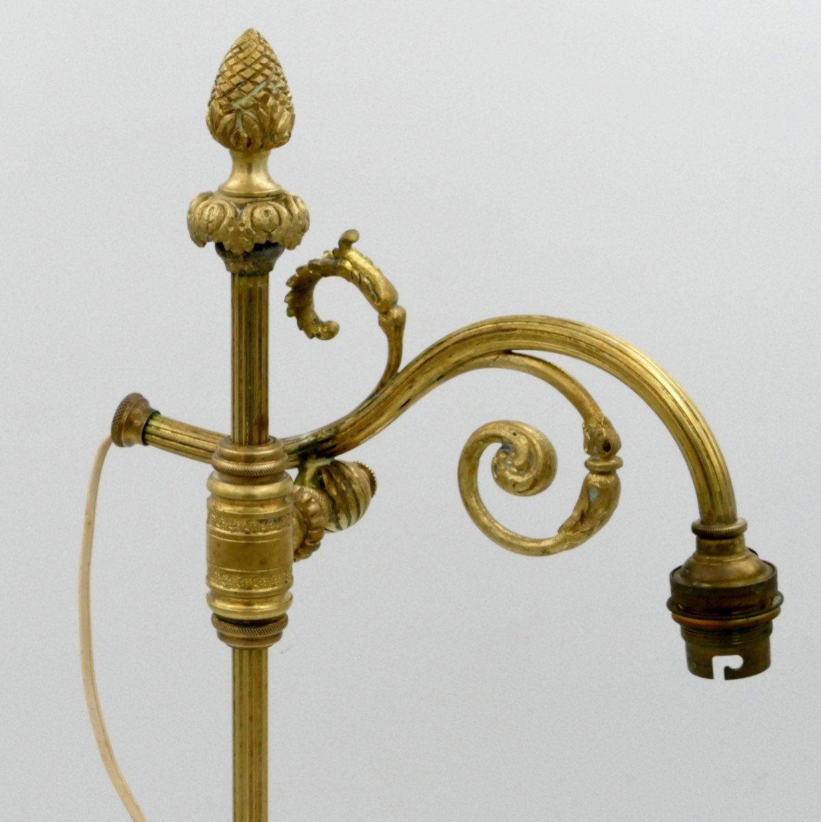 Gilt Bronze Lamp, Napoleon III, Second Half Of The 19th Century.-photo-4