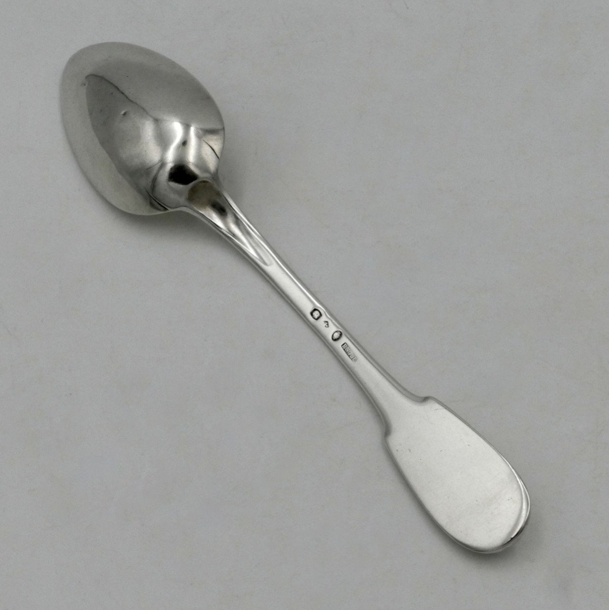 Sterling Silver Spoon, 1819–1838, Department Pyrénées-orientales Hallmark. -photo-3
