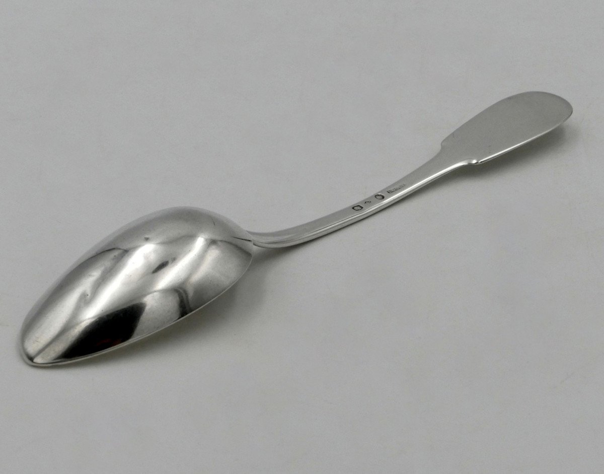 Sterling Silver Spoon, 1819–1838, Department Pyrénées-orientales Hallmark. -photo-5
