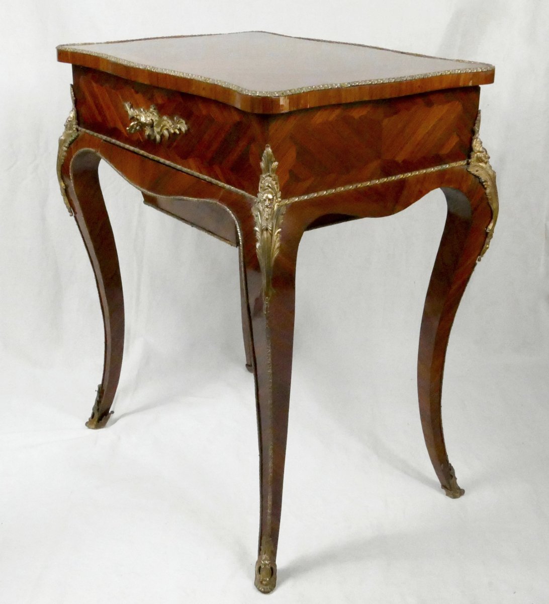 Tahan [Rue De La Paix à Paris], Table De Salon Napoléon III, Travailleuse, XIXe Siècle.-photo-4