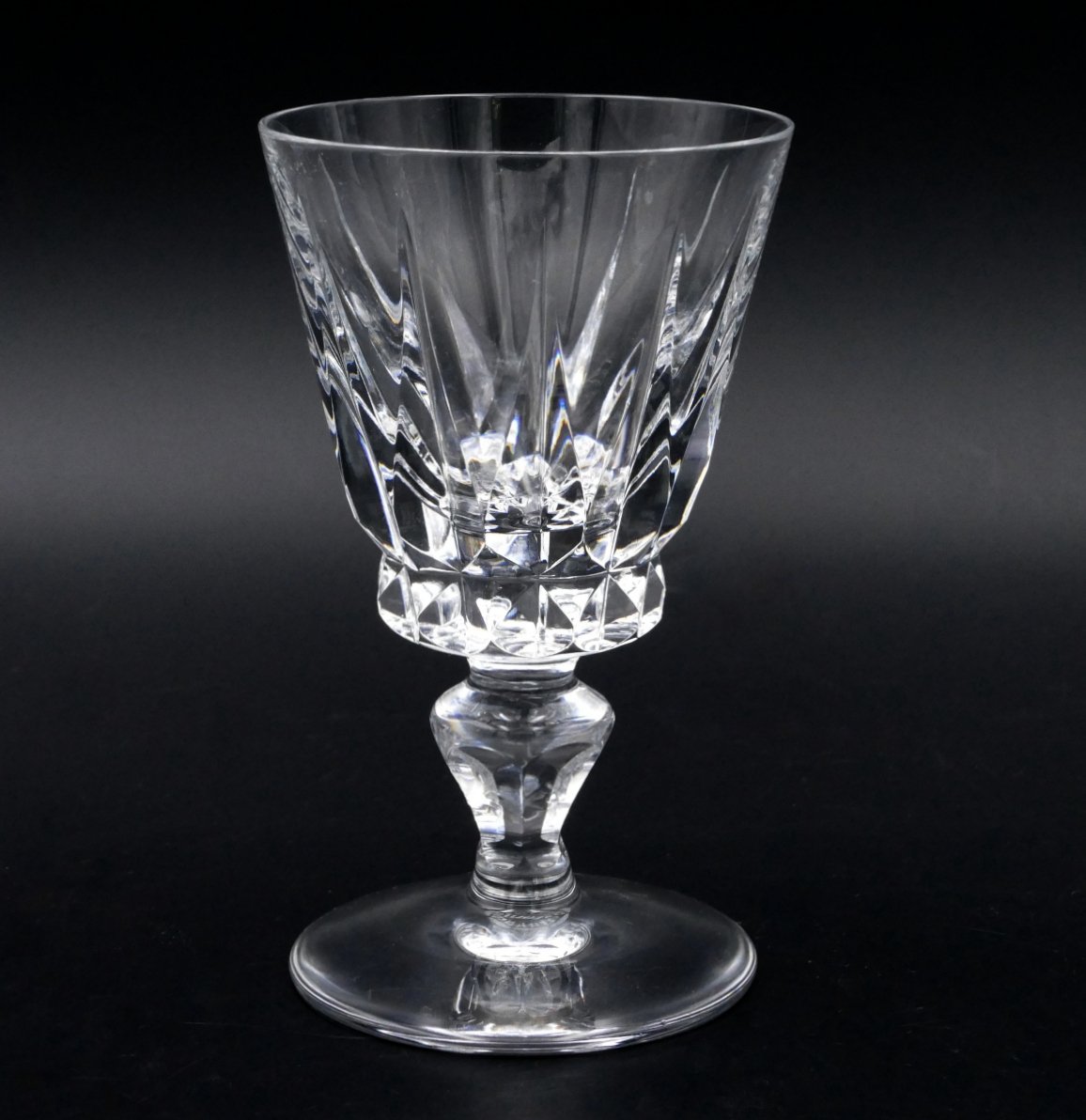 Saint Louis, Modèle Guernesey, 3 Verres à Eau En Cristal, XXe Siècle.-photo-2