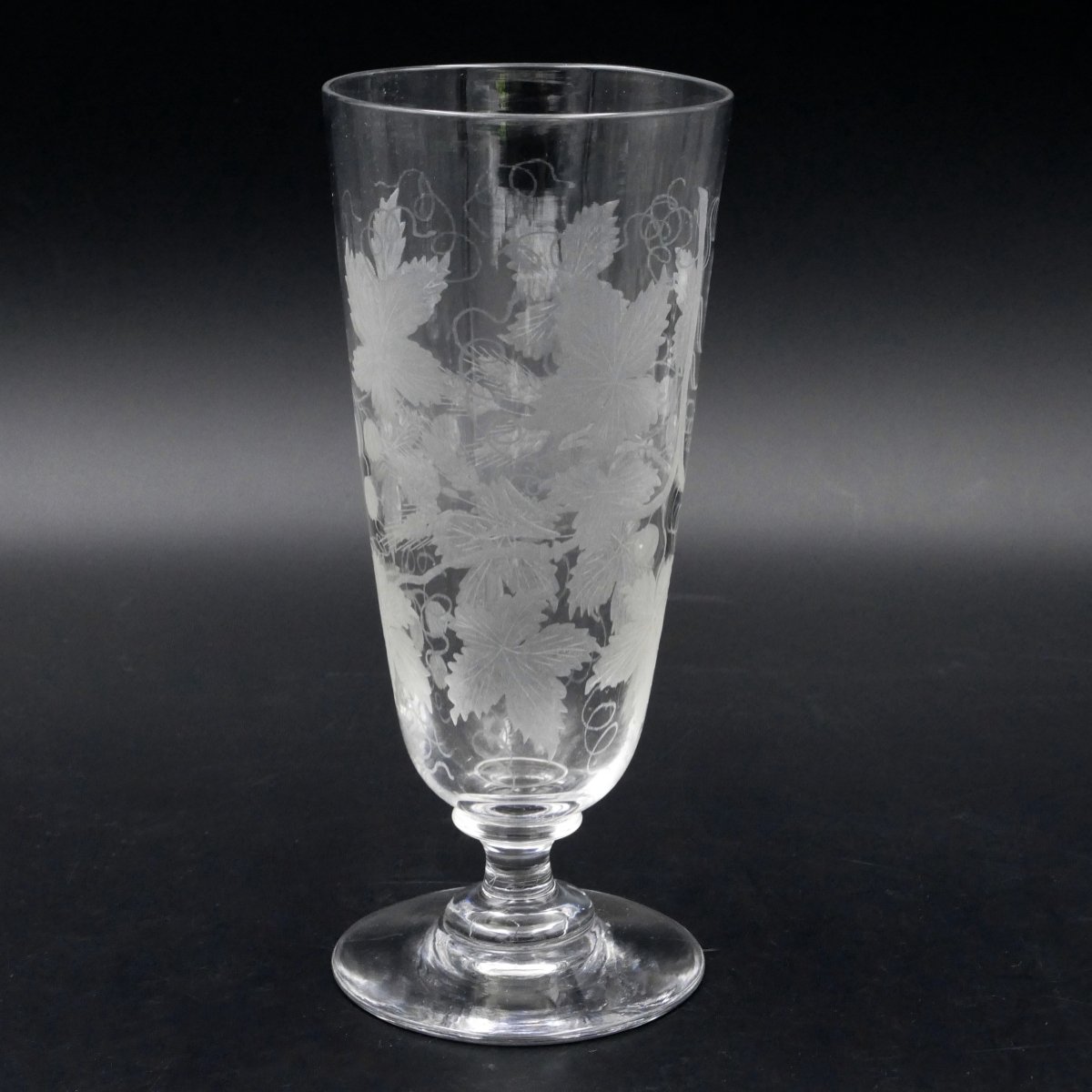 Bohemian, Important Crystal Orangeade Service Engraved With Vine Leaves, Circa 1900.-photo-3