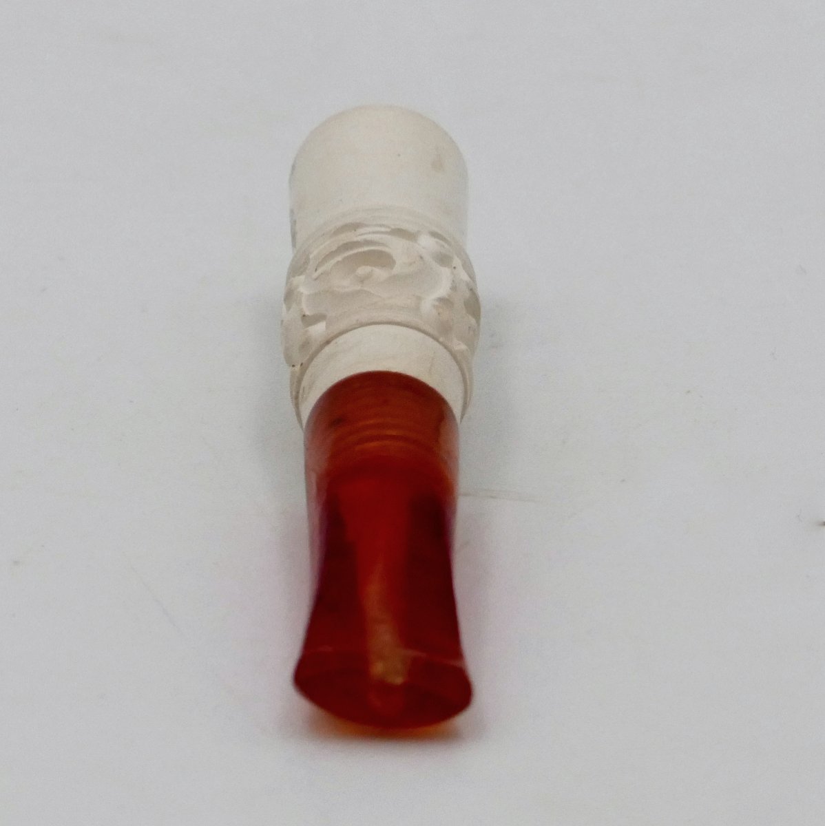 Bakelite And Sculpted Meerschaum Cigarette Holder, In A Case, Early 20th Century.-photo-2