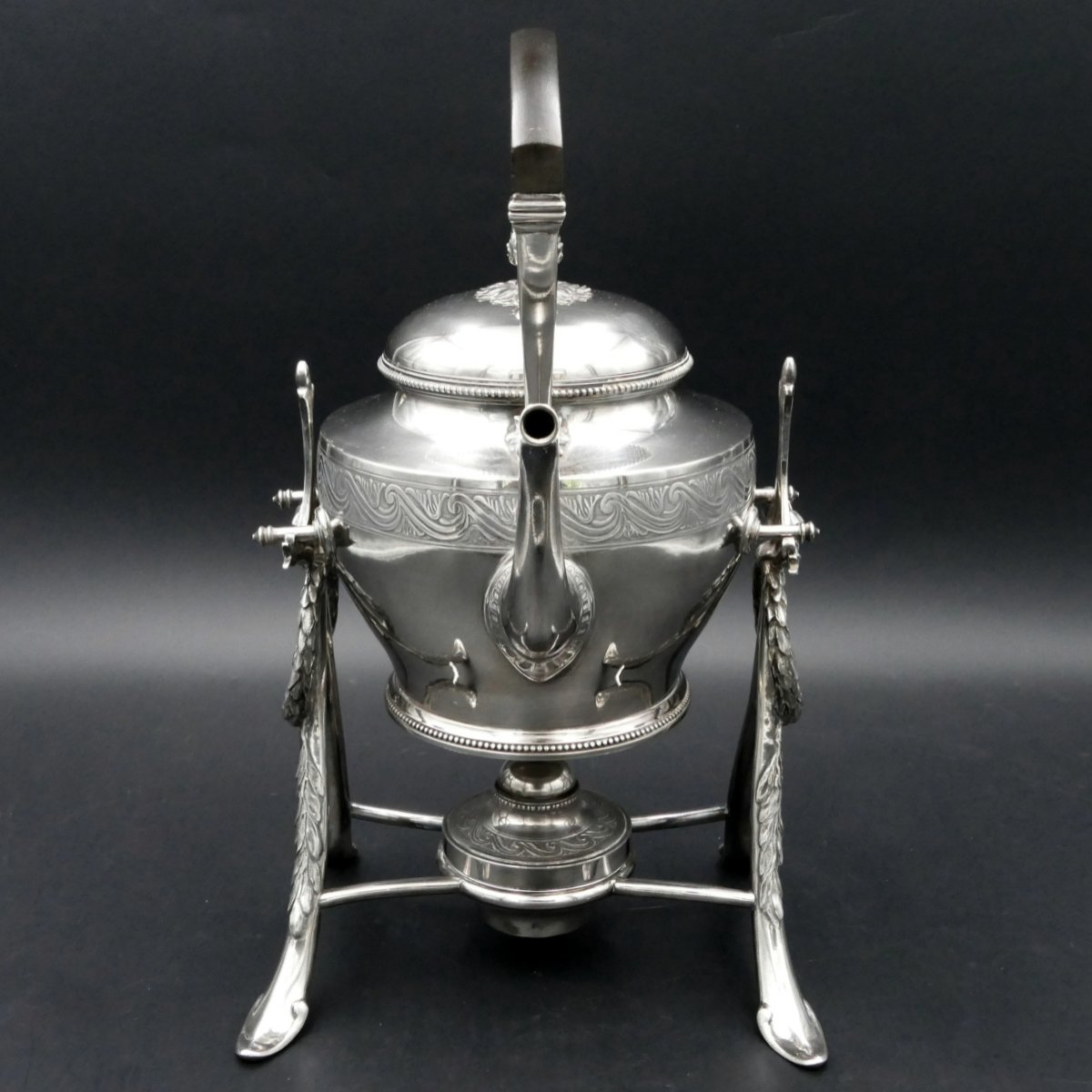 Christofle, Art Deco Period Samovar In Silver-plated Metal, 20th Century.-photo-3