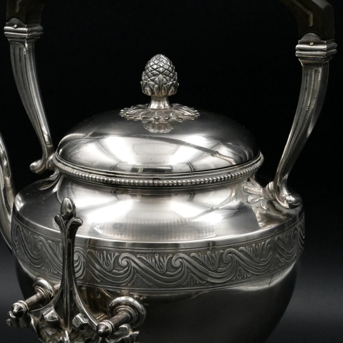 Christofle, Art Deco Period Samovar In Silver-plated Metal, 20th Century.-photo-2