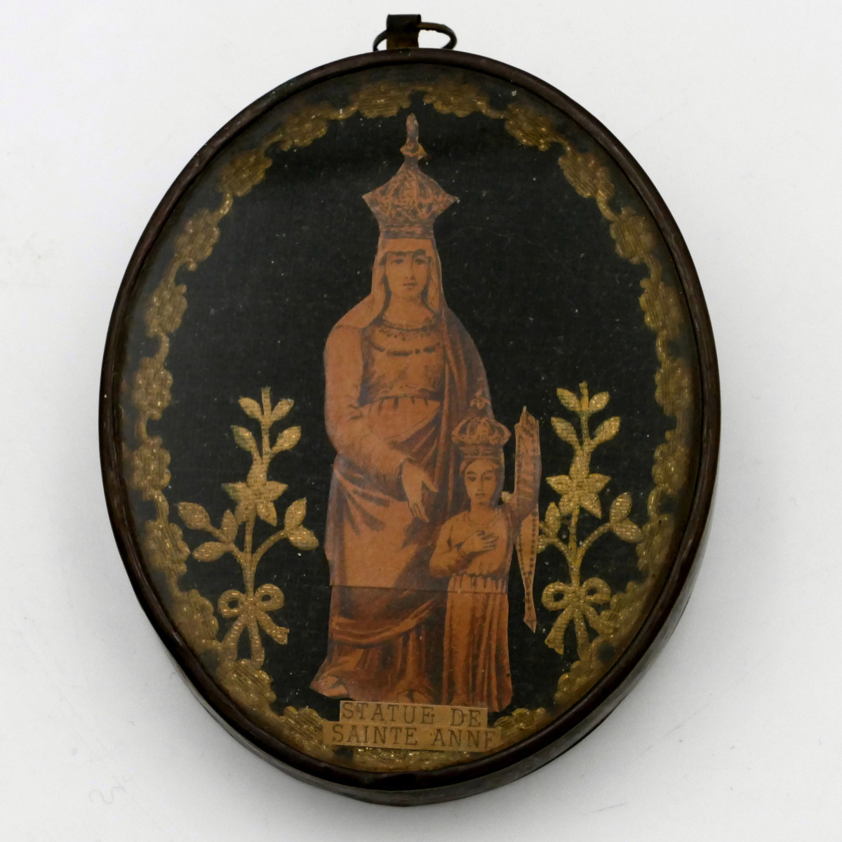 Small Medallion, “saint Anne Of Auray”, Late 19th Century.