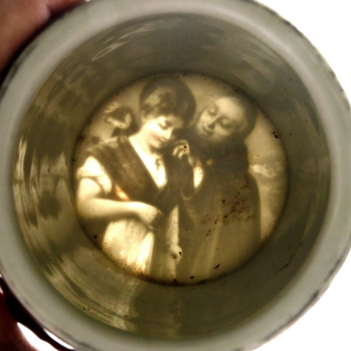 German Beer Mug In The Shape Of A Pot-bellied Monk, Early 20th Century.-photo-5