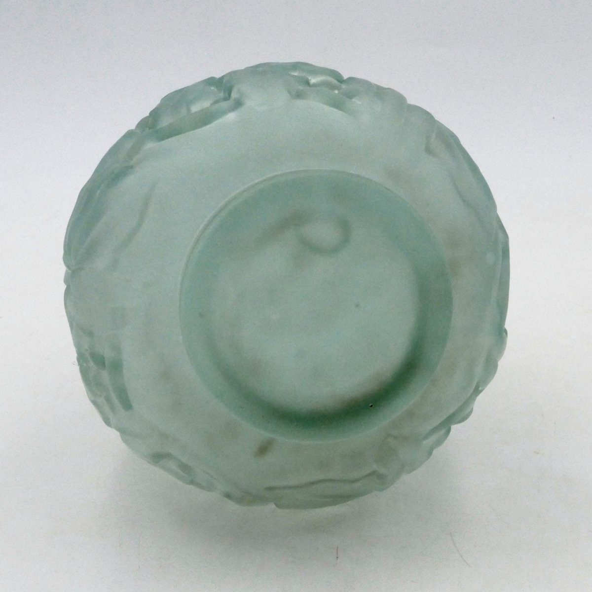 Carrillo, vase boule, modèle fleurs d'Orient, Art Déco. -photo-4