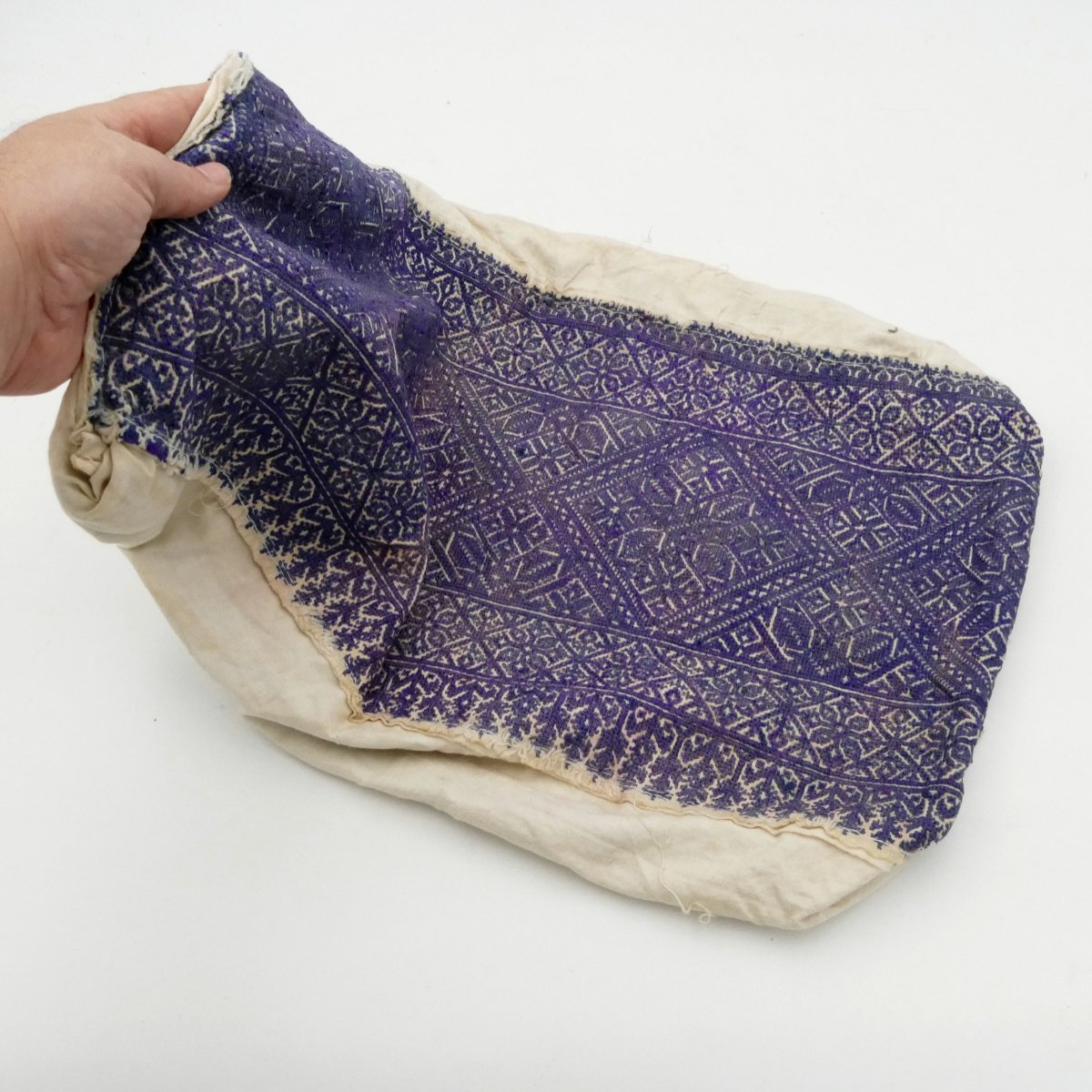 [rare] Fez Stitch Embroidery, Cushion Cover, Morocco 1900 – 1920.-photo-8
