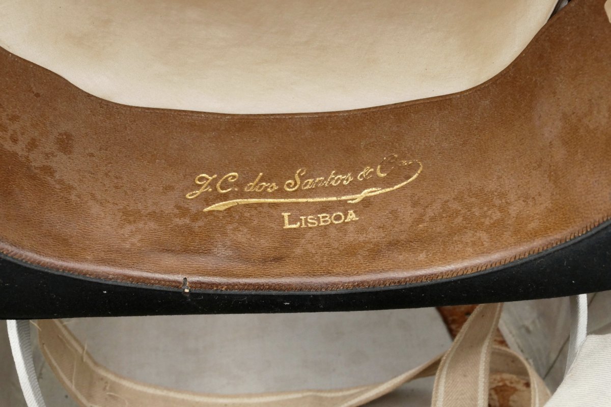 Boite à chapeau fin XIXe, malletier « Au Départ», Paris, haut de forme, Lisbonne.-photo-4