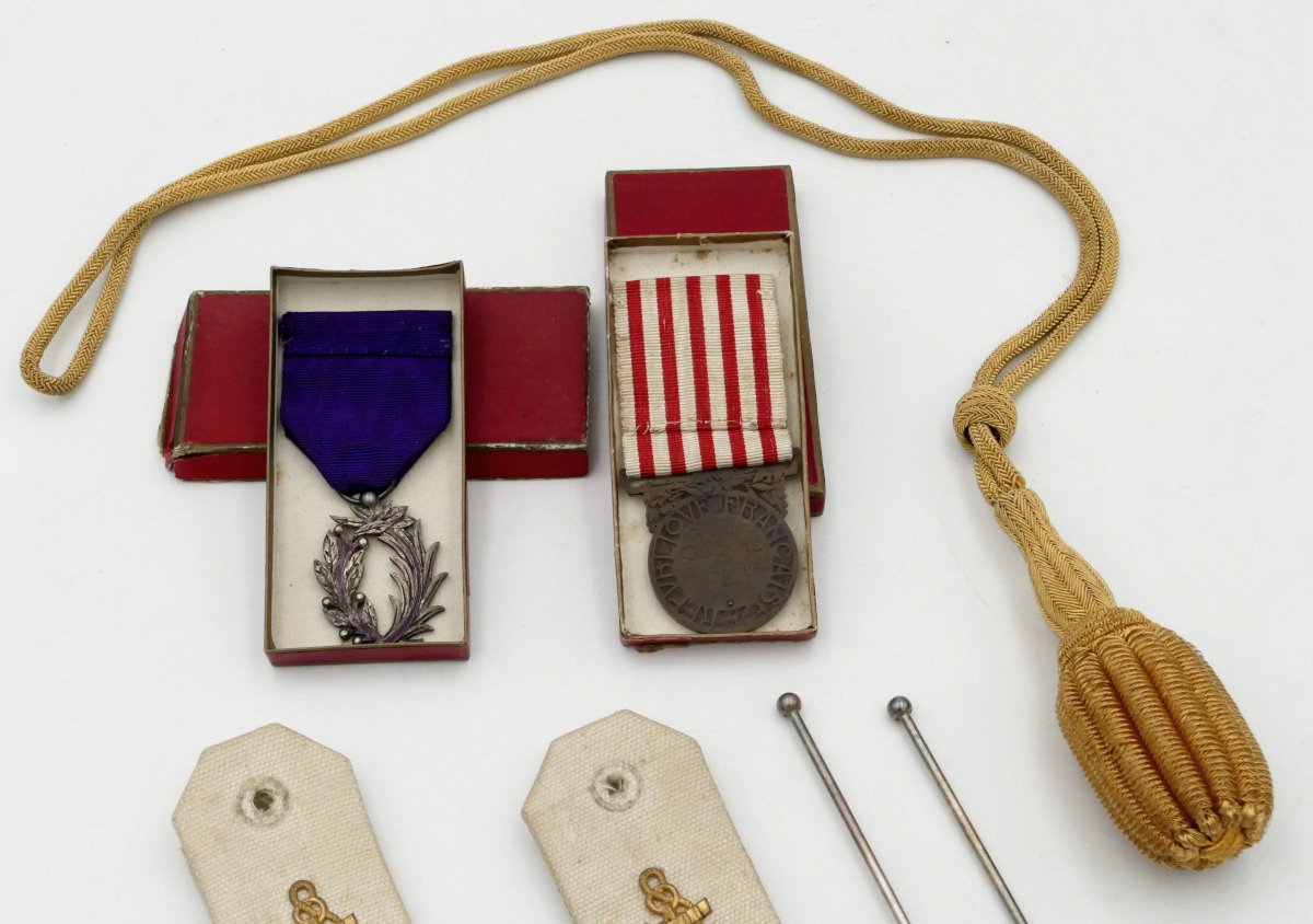 V Le François, Military Ornament Kit For Marine Infantry, 1936.-photo-3