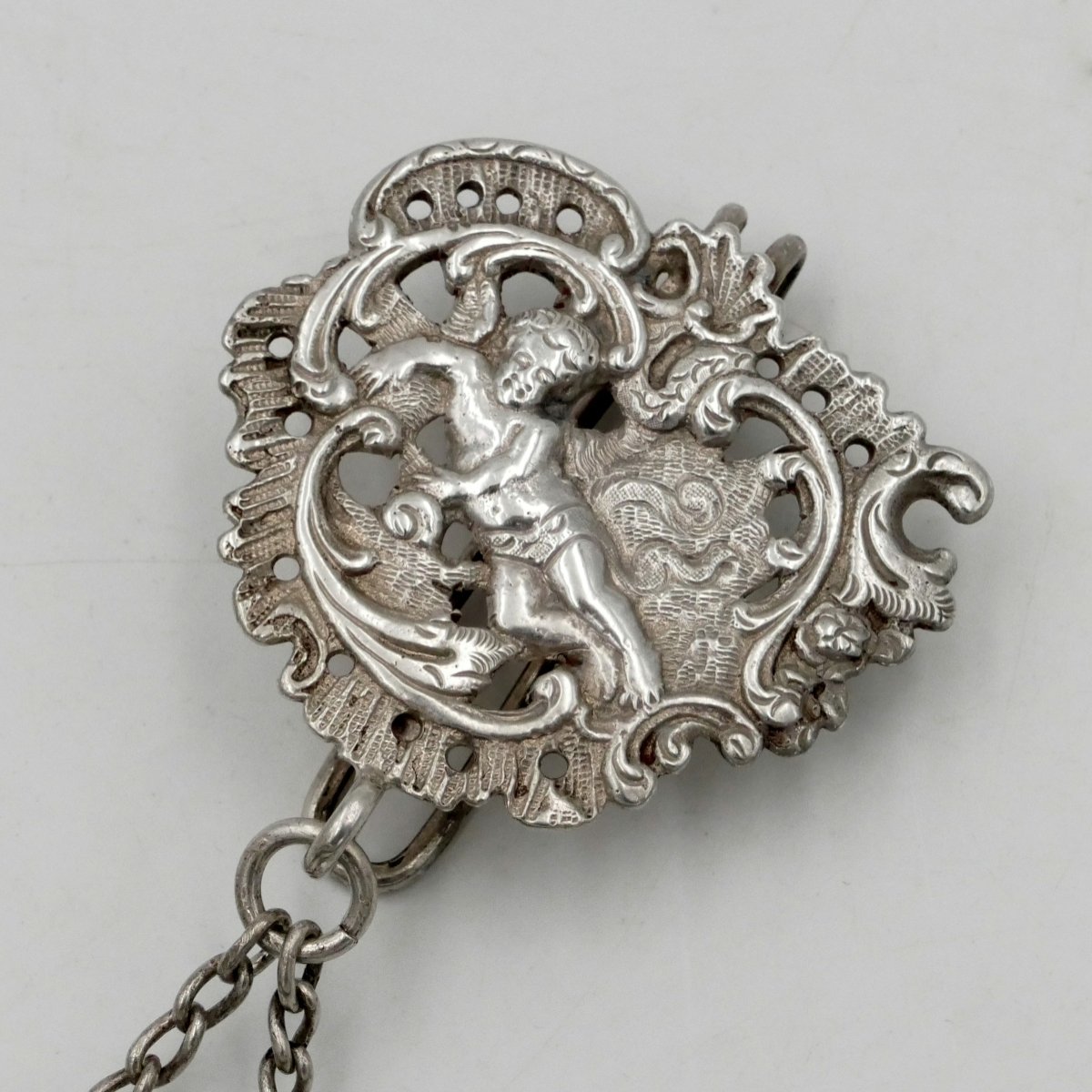 Solid Silver Chatelaine, Italy, Early 20th Century.-photo-5