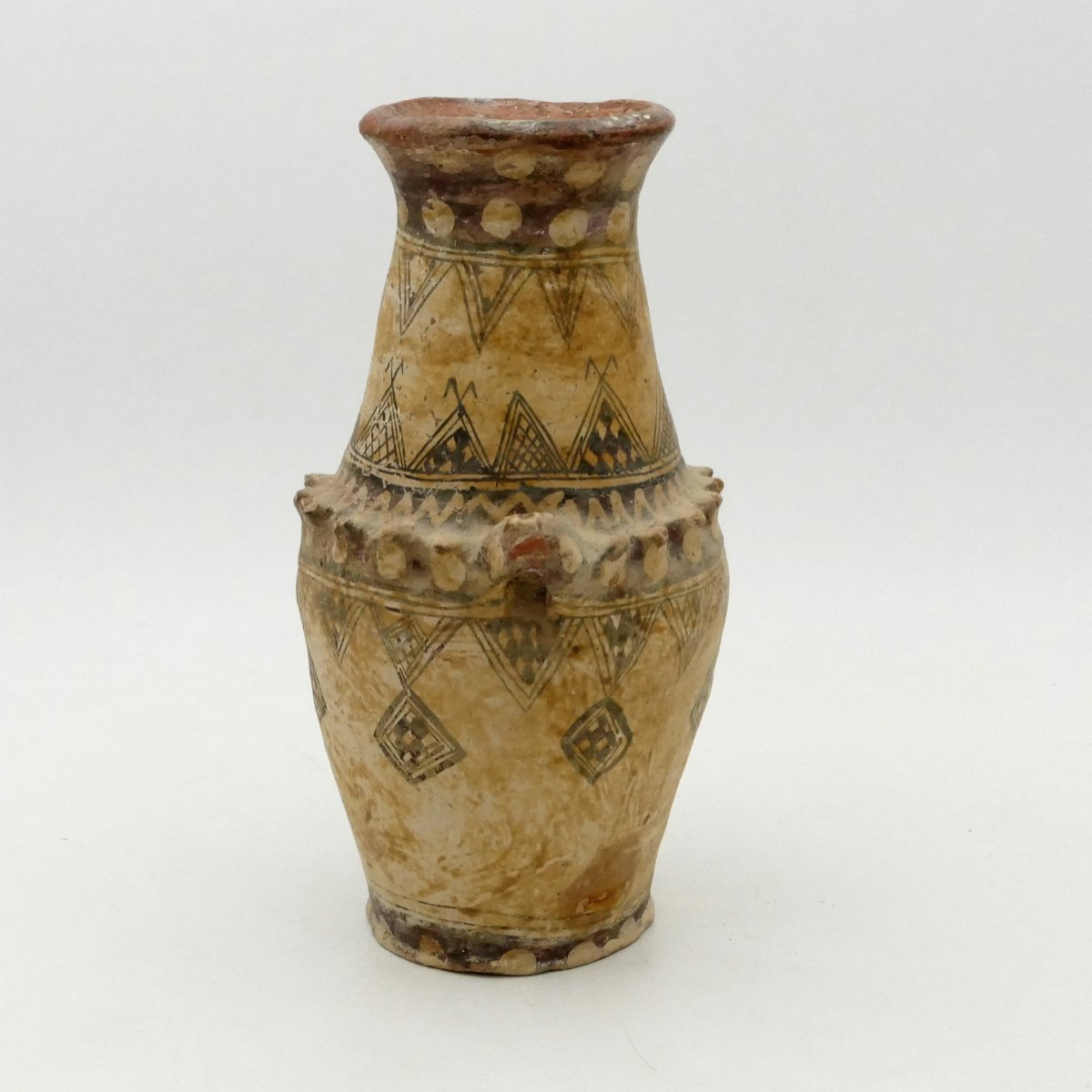 Terracotta Jug Or Amphora, Berber, Kabyle, Early 20th Century.-photo-2