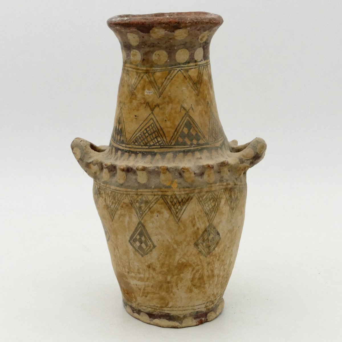 Terracotta Jug Or Amphora, Berber, Kabyle, Early 20th Century.-photo-4