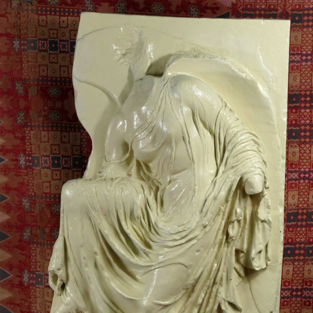 Greek Goddess Of Victory, Plaster, Mid-20th Century. -photo-2