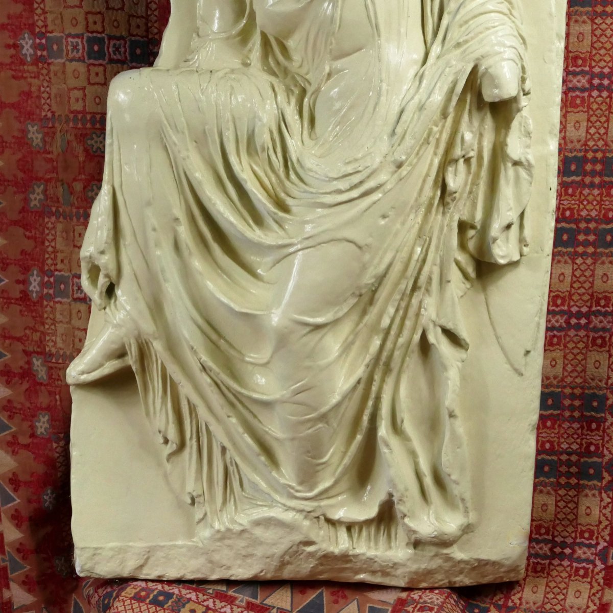 Greek Goddess Of Victory, Plaster, Mid-20th Century. -photo-4