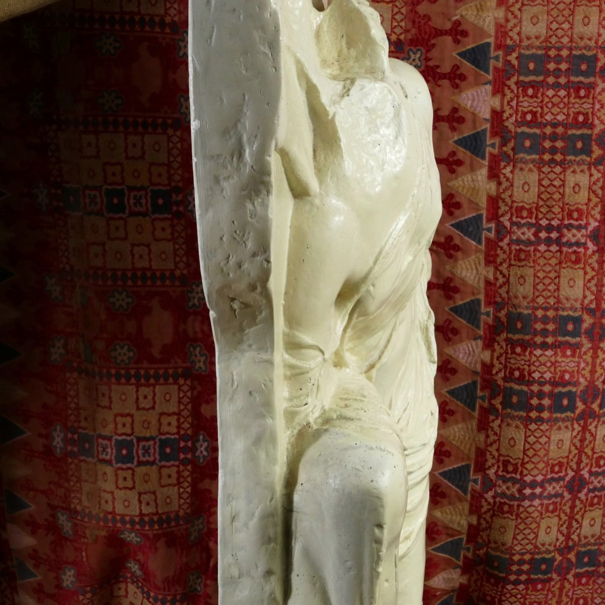 Greek Goddess Of Victory, Plaster, Mid-20th Century. -photo-5