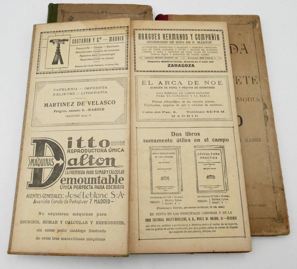 Five Diaries Including "agenda De Bufete", Spain, Art Deco, Madrid, Barcelona.-photo-6