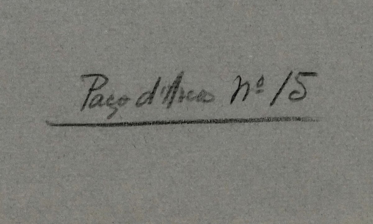 Henri Laffite (1885–1977), Lisbon “return From Fishing”, Drawing On Paper, 1949.-photo-3