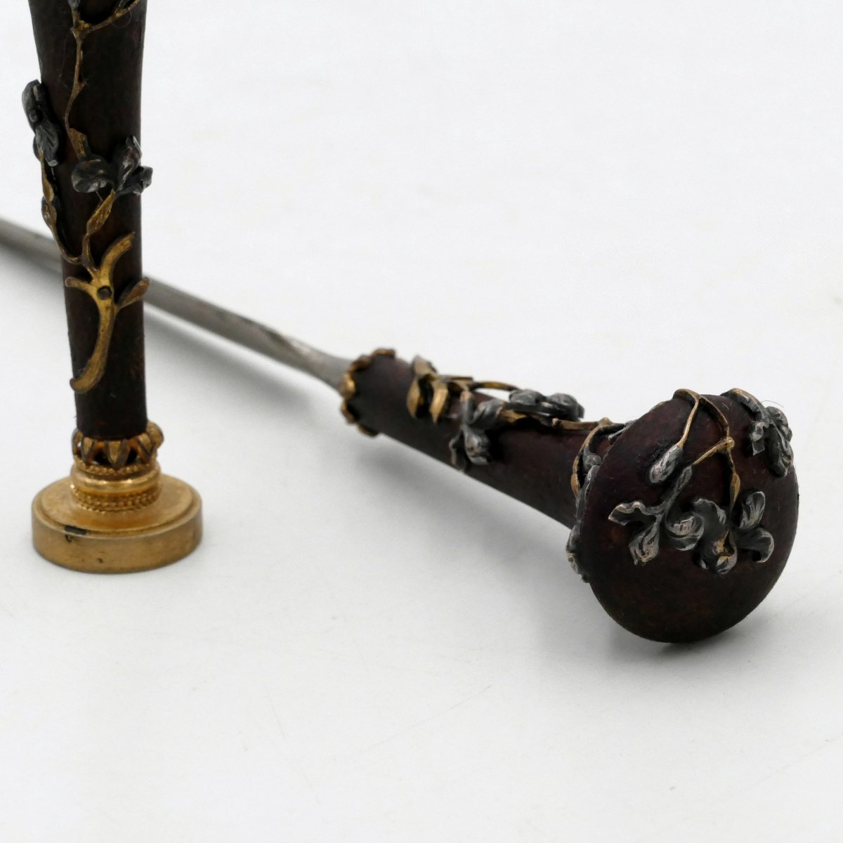 Japanese-style Decor, Sealing Stamps, Letter Opener, Art Nouveau, Late 19th Century.-photo-3