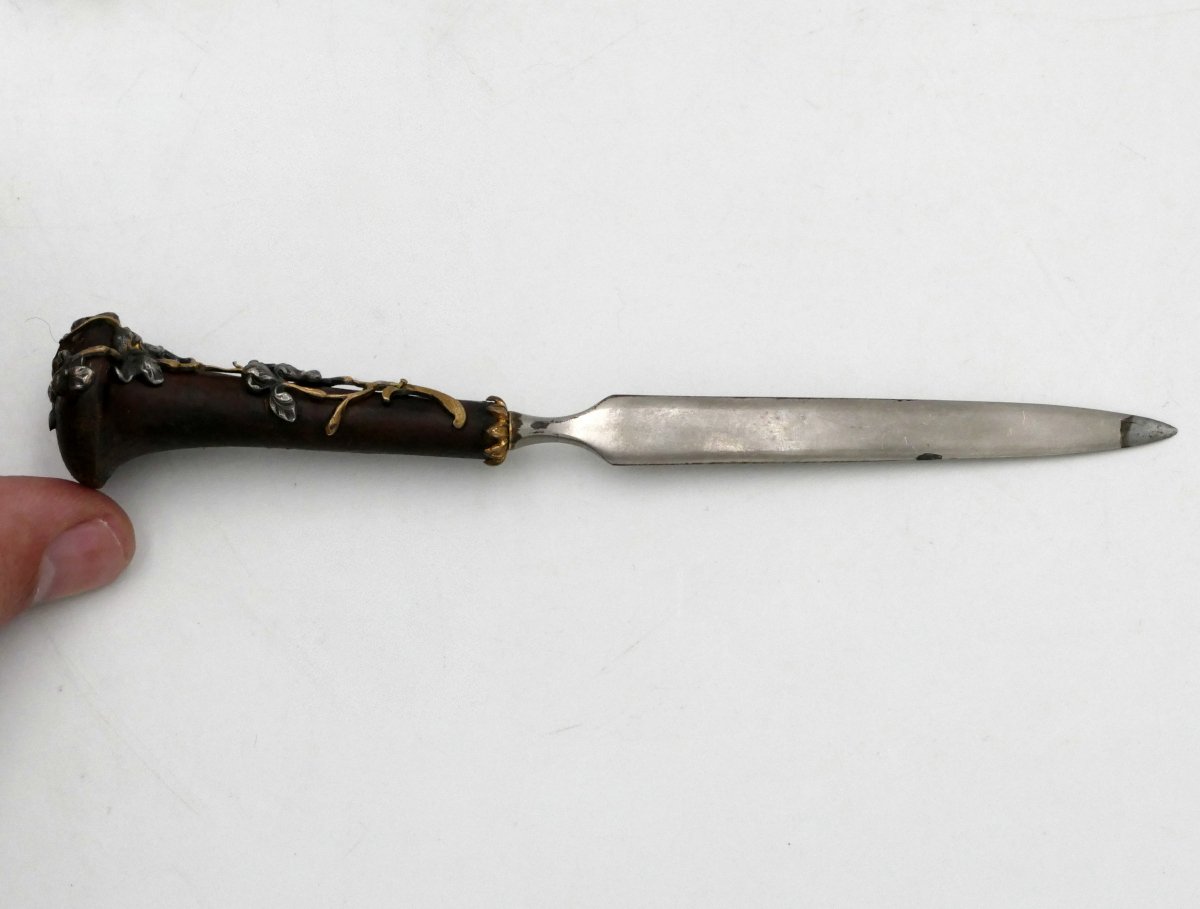 Japanese-style Decor, Sealing Stamps, Letter Opener, Art Nouveau, Late 19th Century.-photo-7