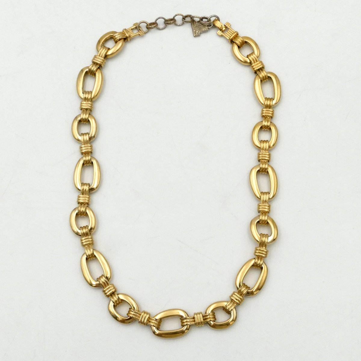 Lanvin, Choker Necklace, Gold-plated Metal, 1970, Germany. -photo-2