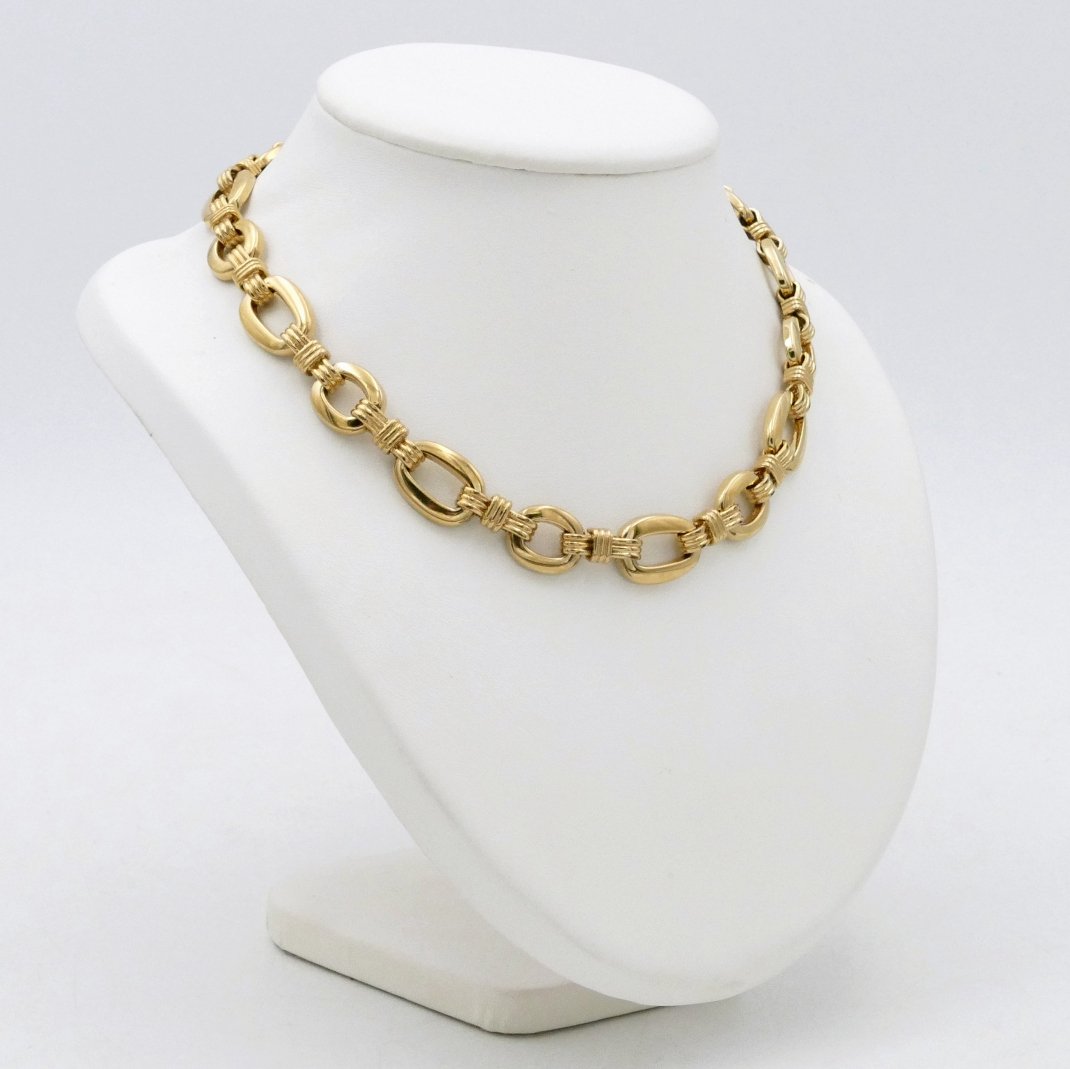Lanvin, Choker Necklace, Gold-plated Metal, 1970, Germany. 
