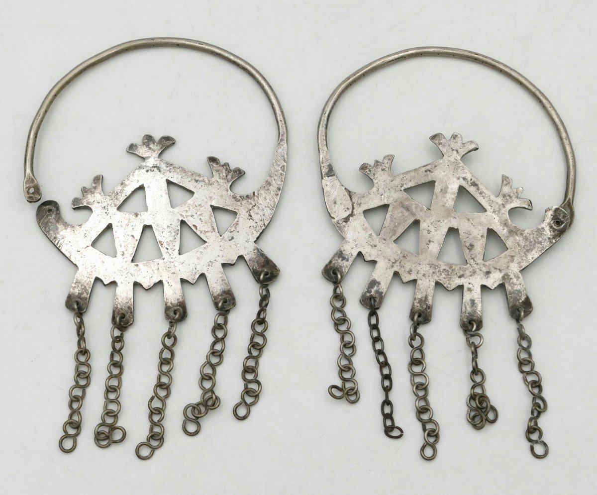 A Collection Of Maghreb Jewelry, Including Silver Pieces, Pendants, Bracelets, Headdresses, Etc. 20th Century.-photo-2