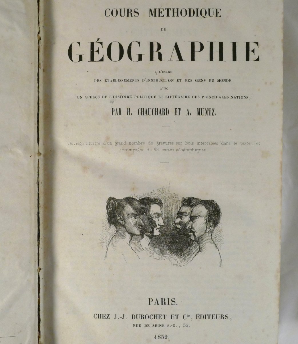Chauchard / Muntz – Cours Méthodique Géographie, 20 Cartes 1839. -photo-1